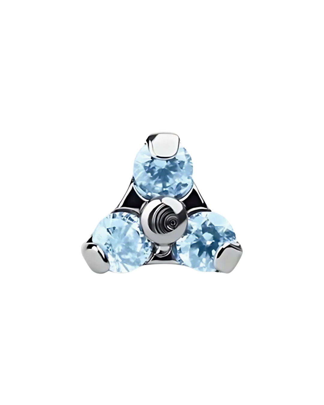 F-136 Titanium Gemstone Trinity Threadless Top