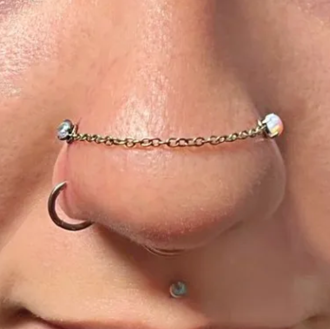 F-136 Titanium Nostril Chain