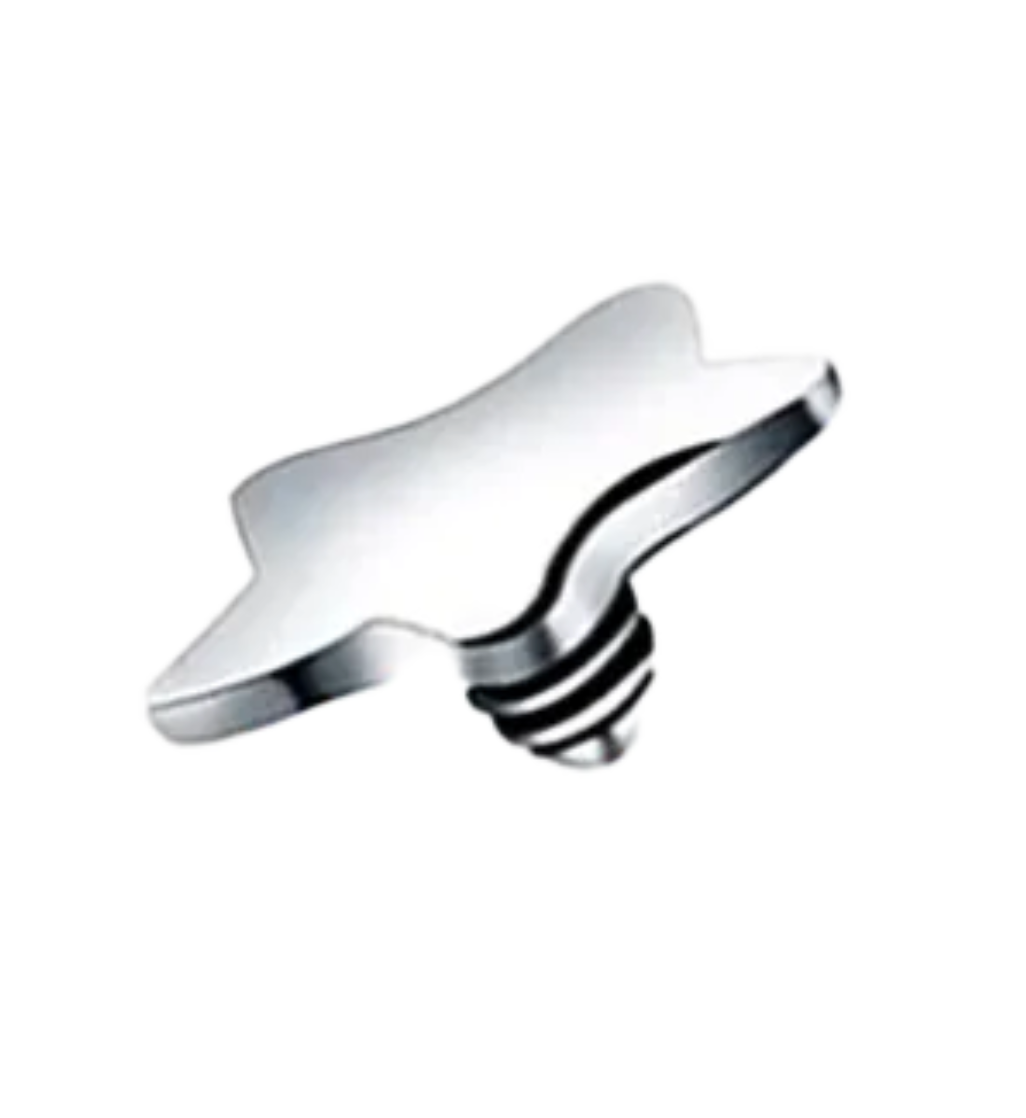 F-136 Titanium Star Internally Threaded Dermal 14G