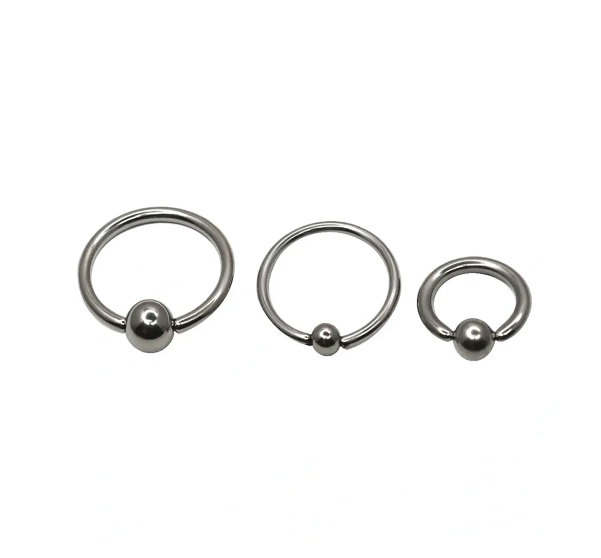 F-136 Titanium Captive Bead Ring
