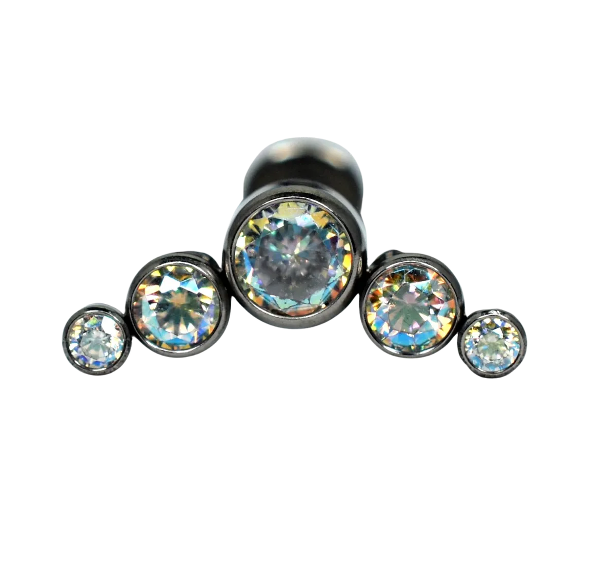 F-136 Titanium AB Chevron Internally Threaded Top 16G