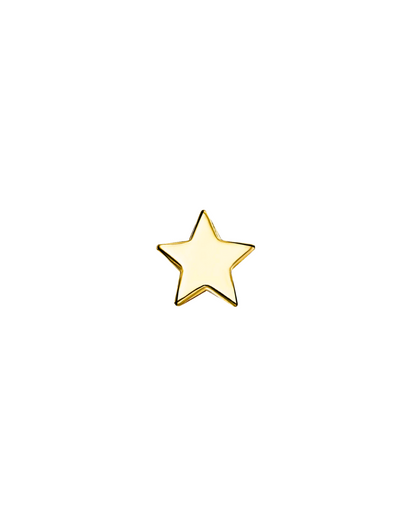 14K Gold Mini Star Threadless Top