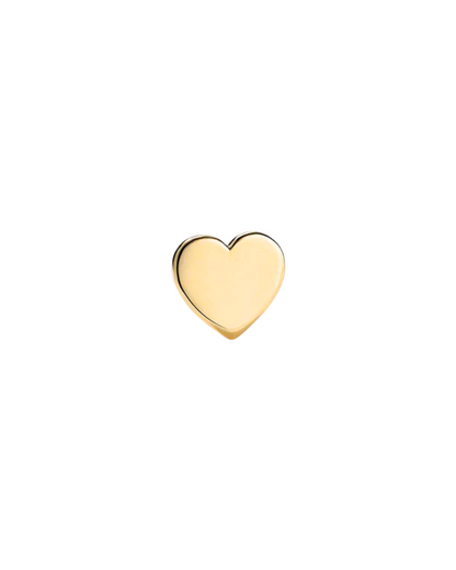 14K Gold Heart Threadless Top