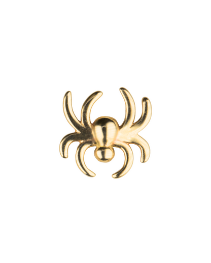 14K Gold Spider Threadless Top