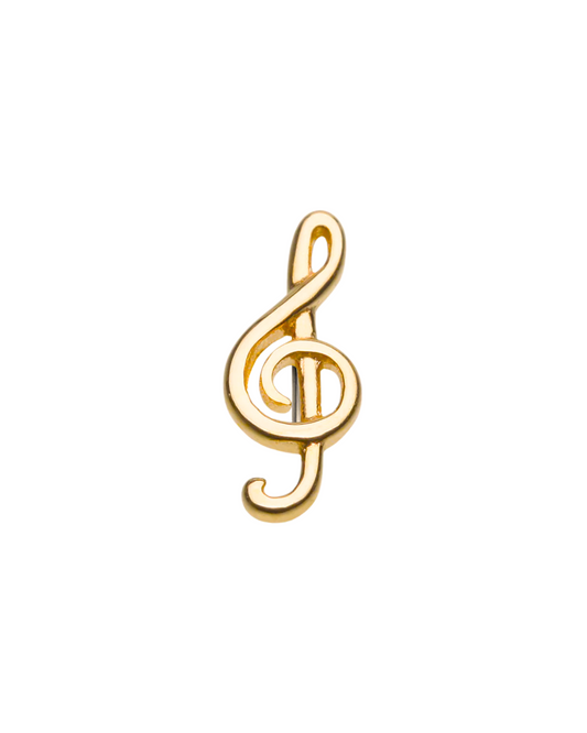 14K Gold Music Note Threadless Top