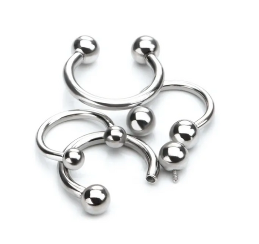 F-136 Titanium Internally Threaded Horseshoe