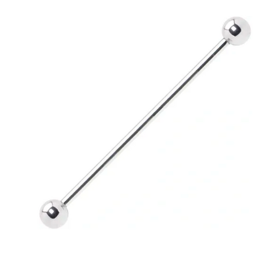 F-136 Titanium 14g 1.6mm Internally Threaded Industrial Bar